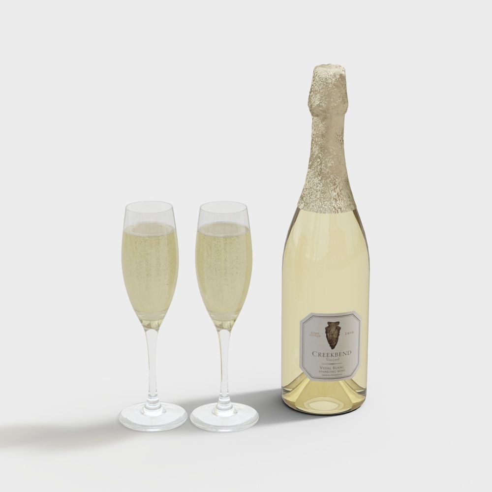 高精度ワインボトル用ワイングラス - シャンパン