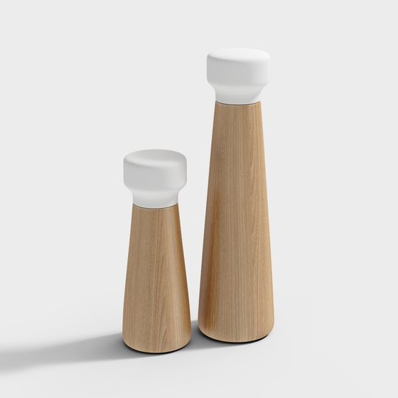 Wooden Spice Bottle 3D model