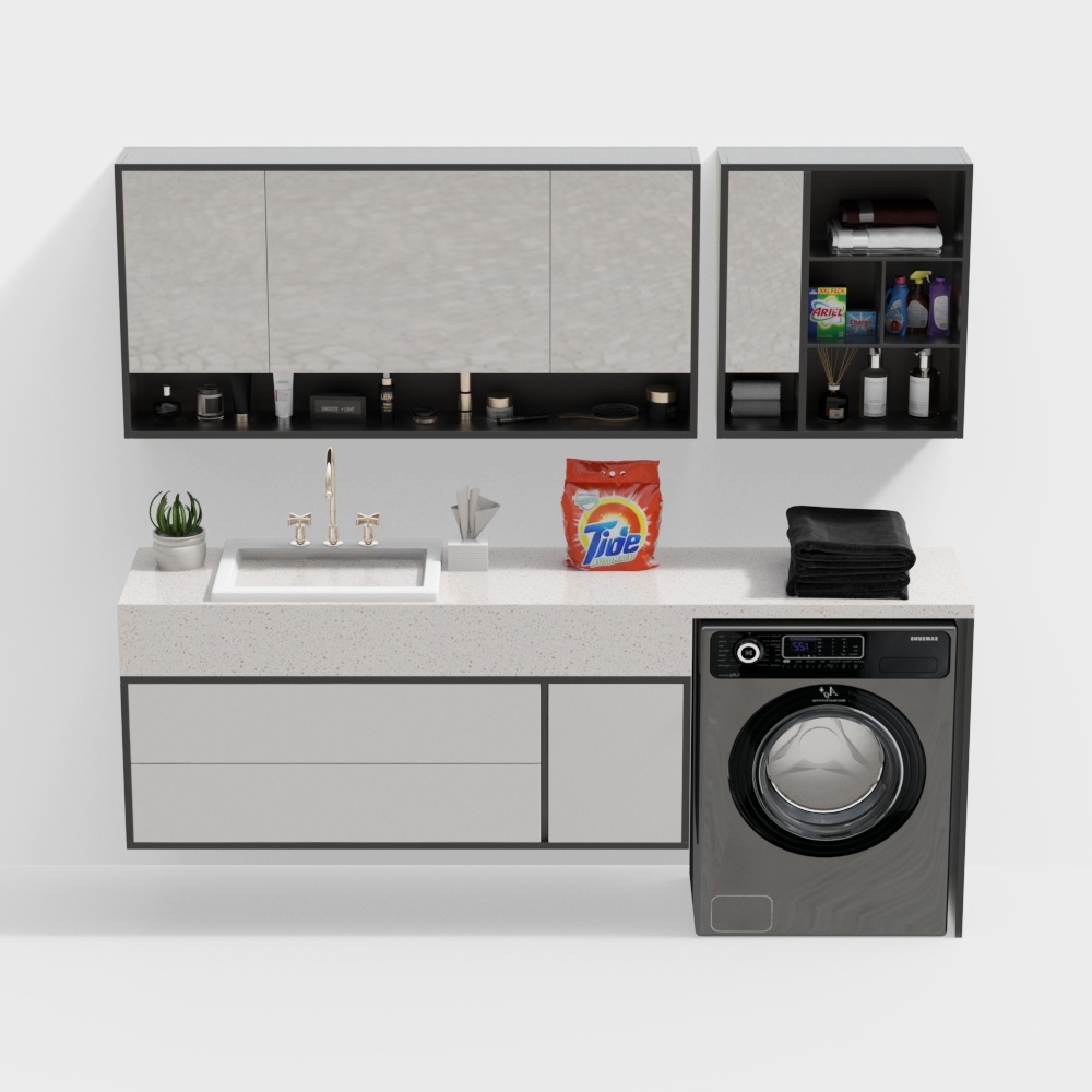 Gabinete de lavadora