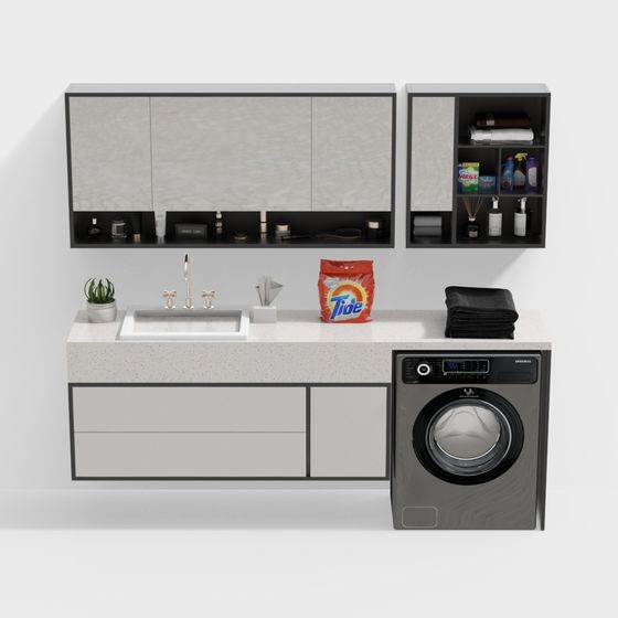 Gabinete de lavadora