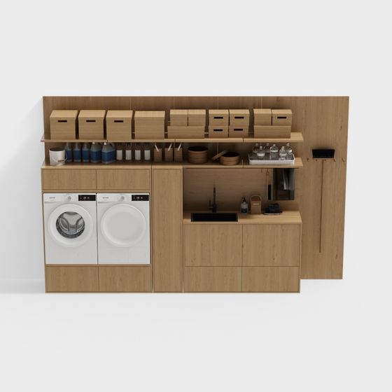 Laundry Haven 3D model for Modern Interiors