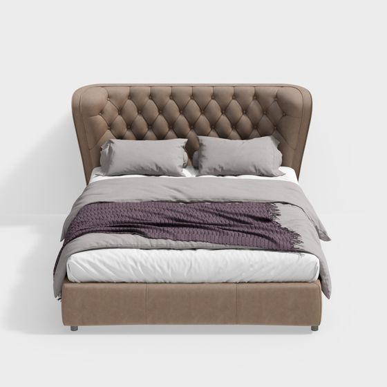 Cozy Retreat Bed 3D model