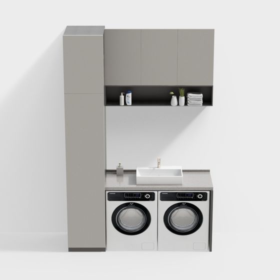 Laundry Room Oasis 3D model