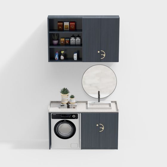 Laundry Station 3D Model for Designers