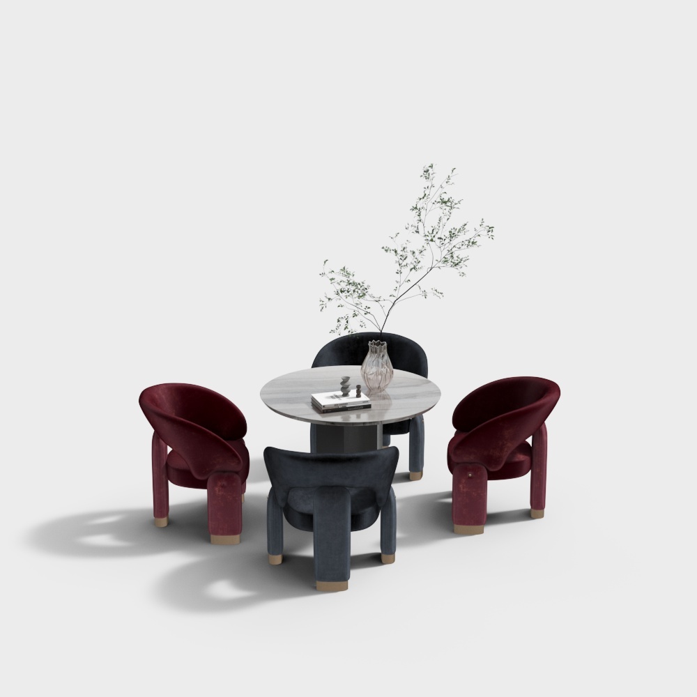 Mesas y Sillas de Ocio en la Oficina de Ventas Moderna