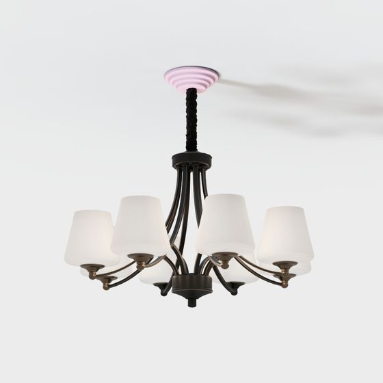 Vintage Pendant Light 3D model for Modern Interiors