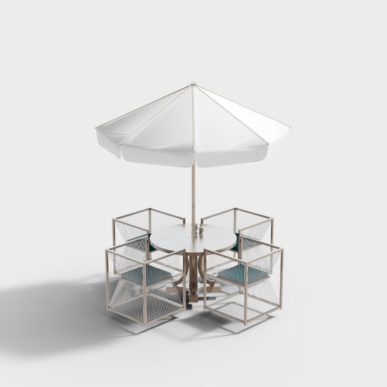 モダンなカジュアル テーブルと椅子の組み合わせ