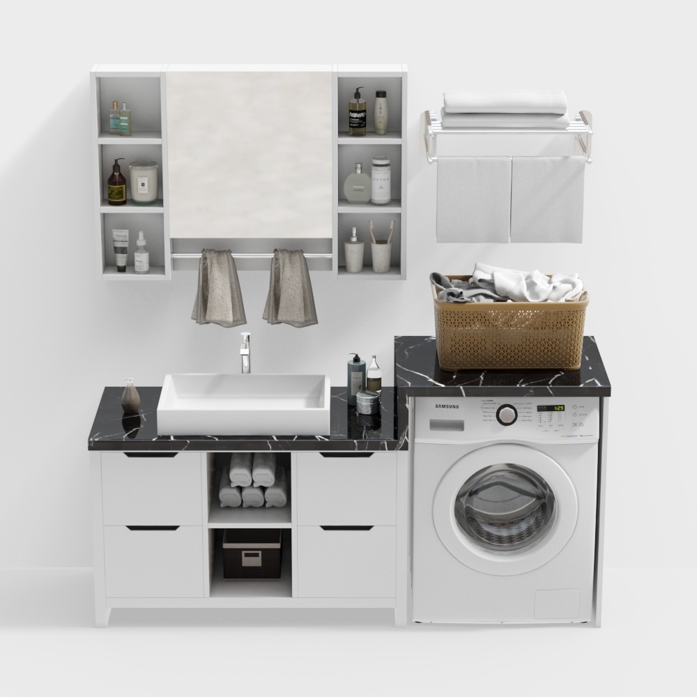 ตู้ห้องน้ำ - ตู้ซักรีดสมัยใหม่