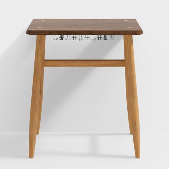 Mid-Century Modern Side Table 3D model