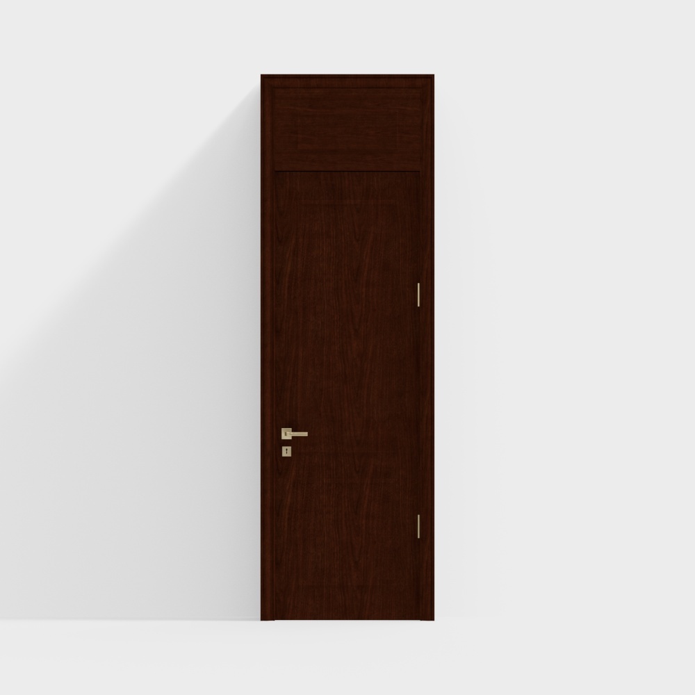 minimal dark brown high door