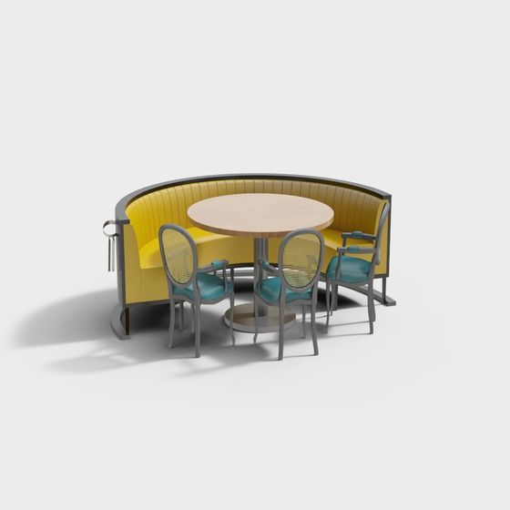 Urban Corner Cafe 3D Model for Creative Projects