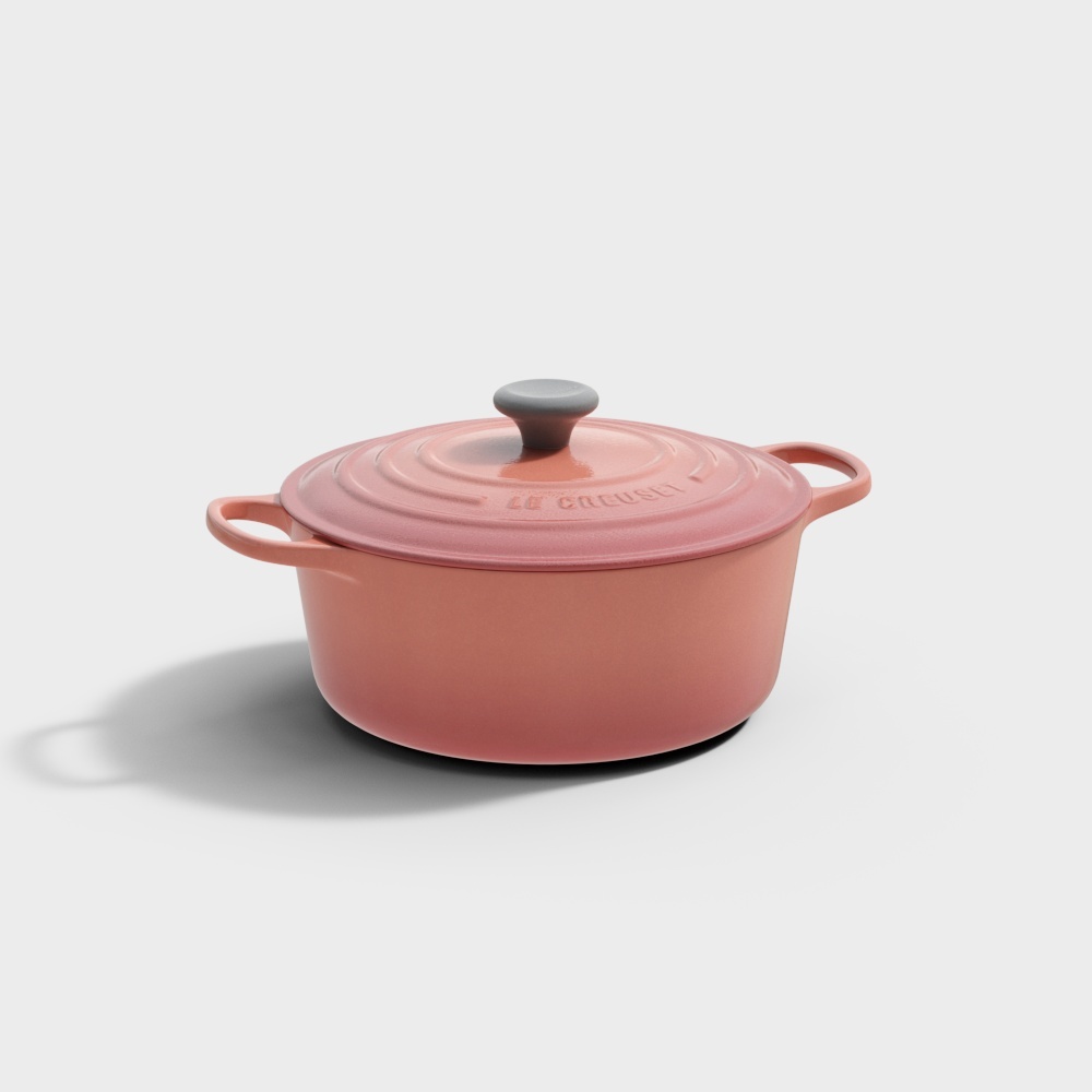 French Round Enamel Pot-Round Pot