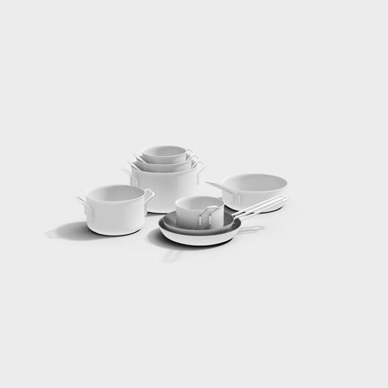 Minimalist Kitchenware 3D model