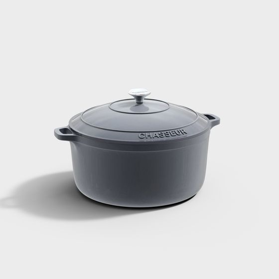 Chasseur Cast Iron Pot 3D model