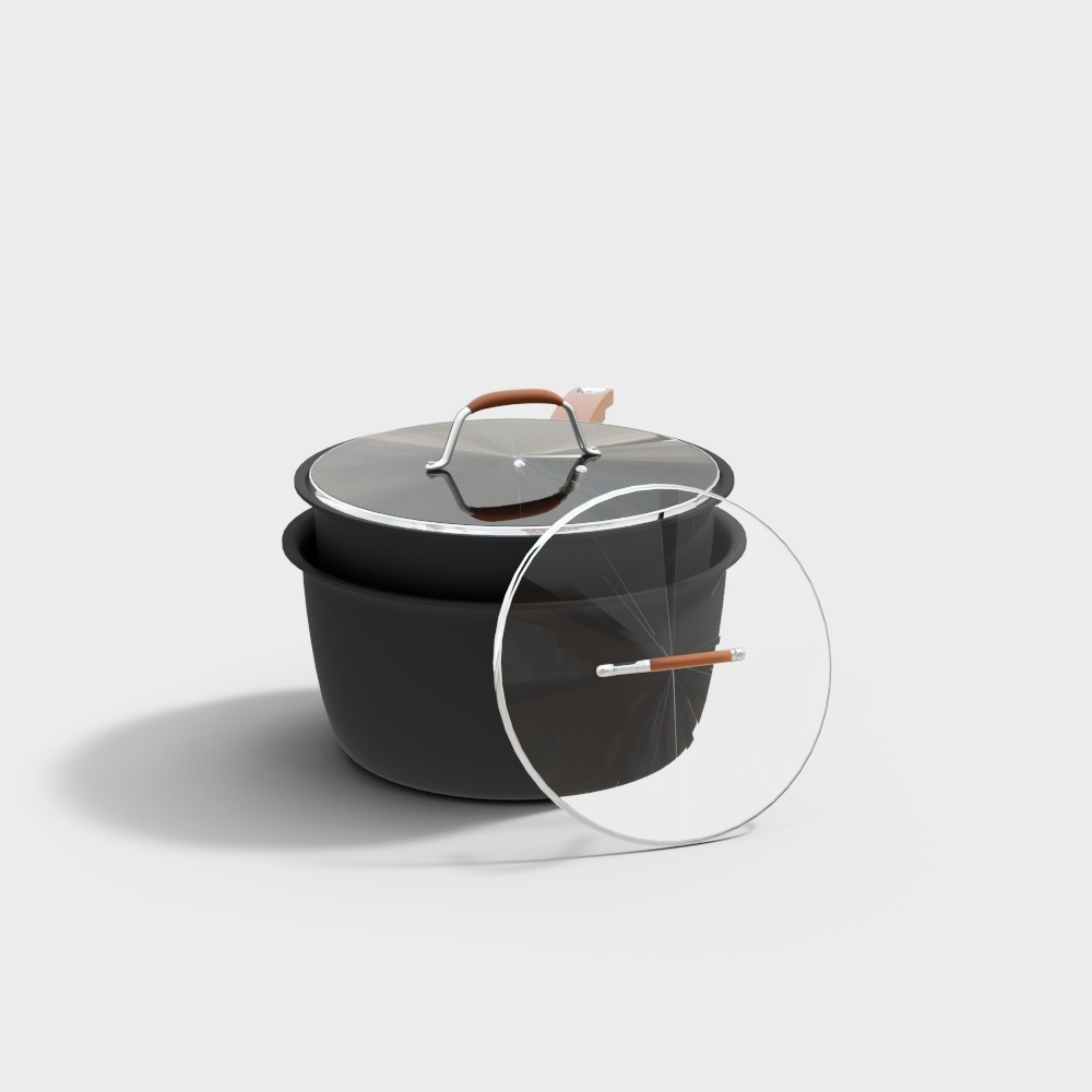 Industrial feng pans - double pots