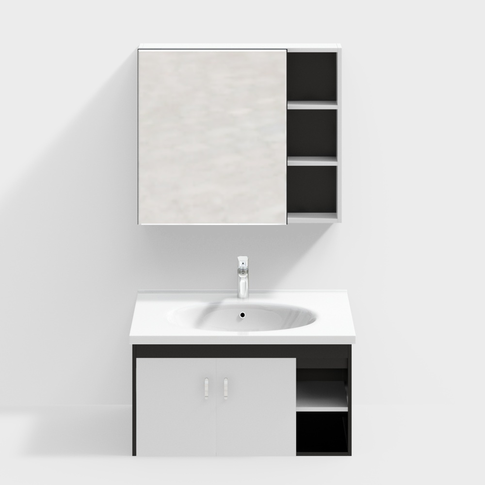 Armoire de salle de bains combinée