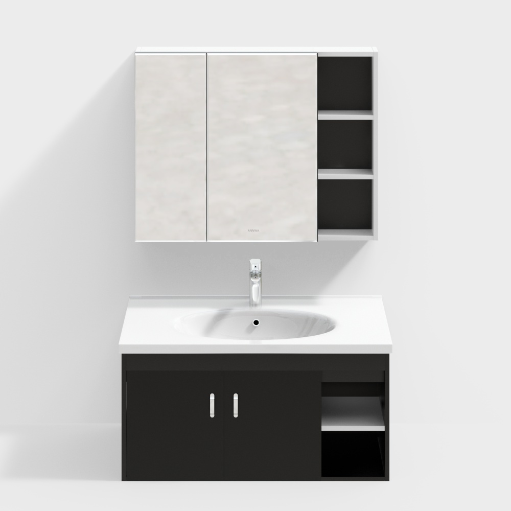 Armoire de salle de bains combinée