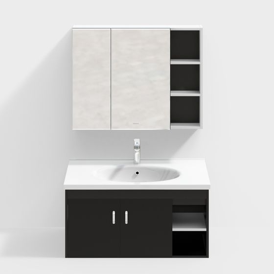 Armoire de salle de bains combinée