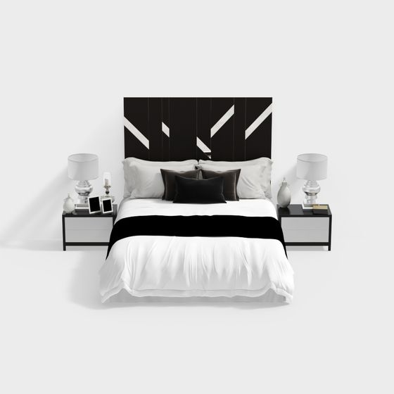 Urban Minimalist Bedroom 3D model