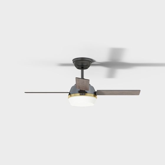 Stylish 3D Ceiling Fan Model for Modern Interiors