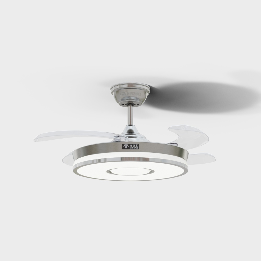 Famous Hui - Modern Series - Invisible Ceiling Fan Lamp - FZ1005BN