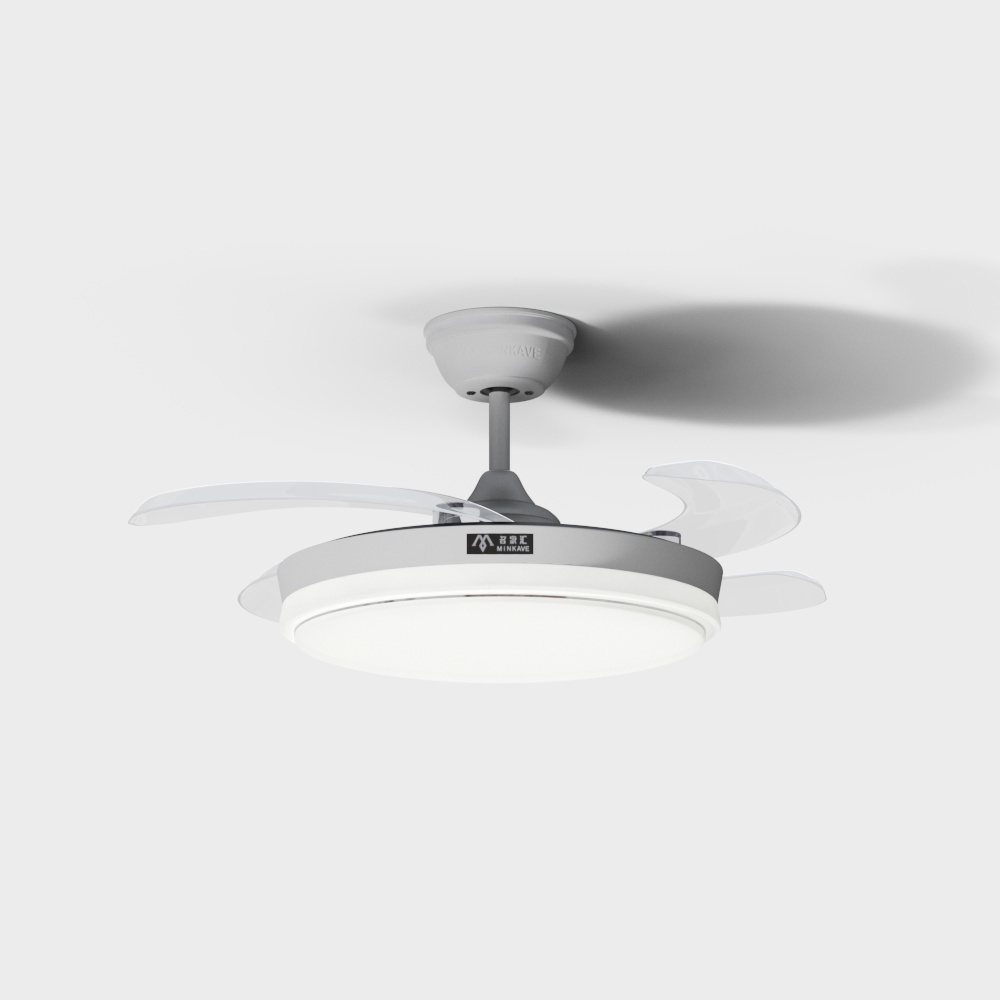 Famous Hui - Modern Series - Invisible Ceiling Fan Lamp - FZ1023WJ