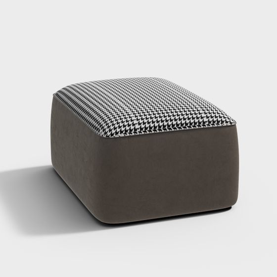 Cozy Cube Ottoman 3D Model