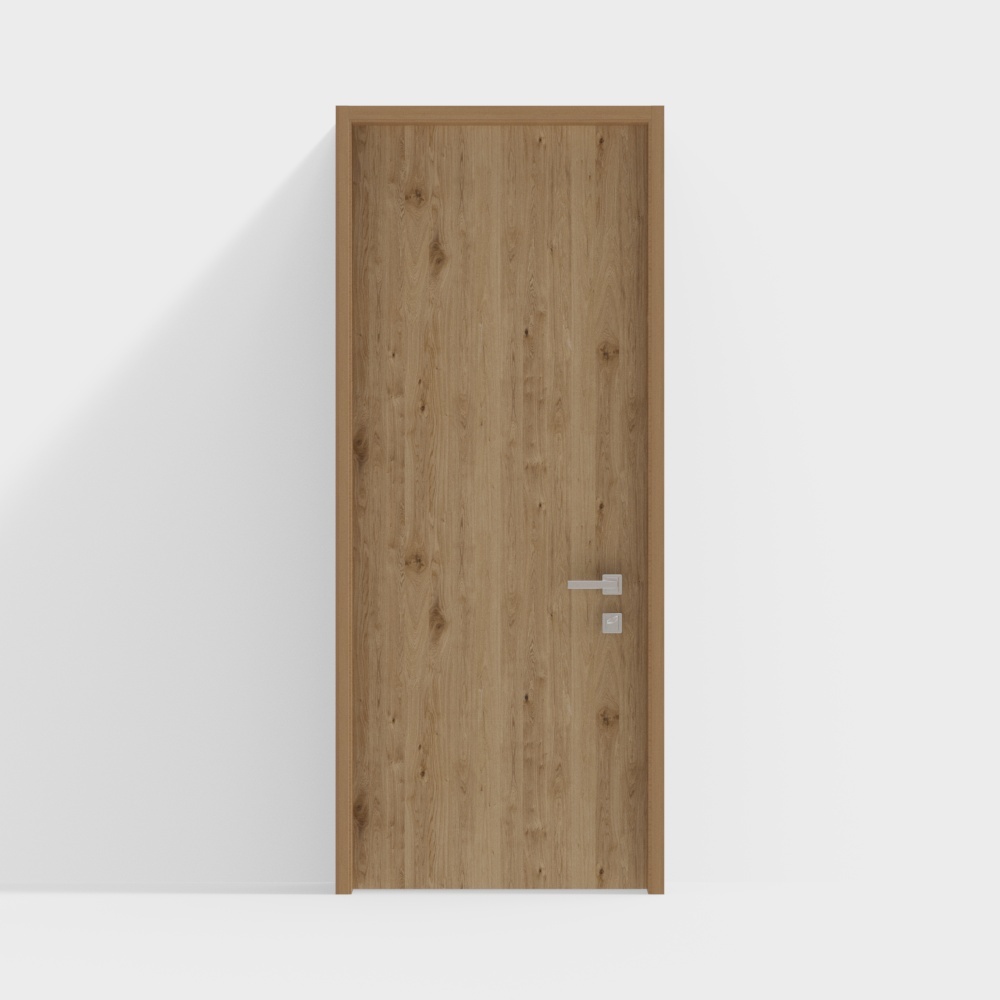 minimal wooden door