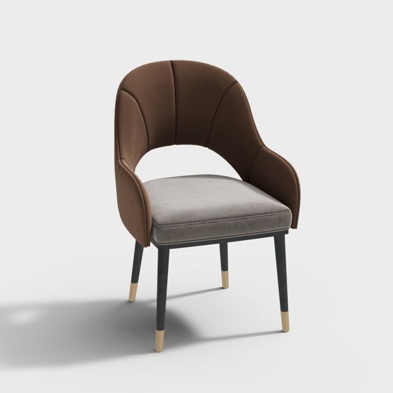 Elegant Cozy Lounge Chair 3D Model Design