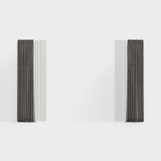 Elegant Curtain 3D model for Versatile Applications