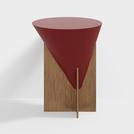 Unique Cone-Shaped Art Table 3D model
