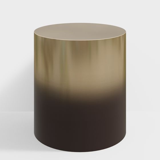 Elegant Gradient Metal Cylinder 3D model