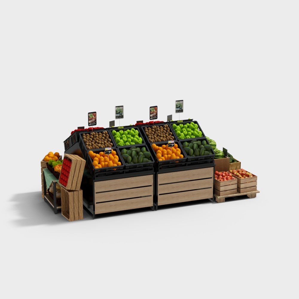 Fruit Stand Bliss 3D model
