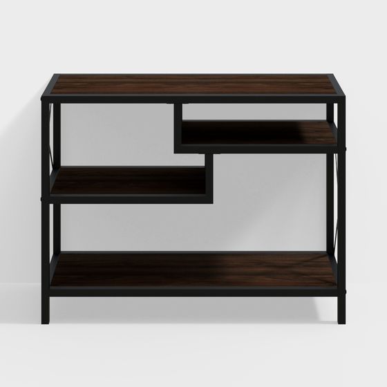 Industrial Style Desk 3D model for Urban Spaces