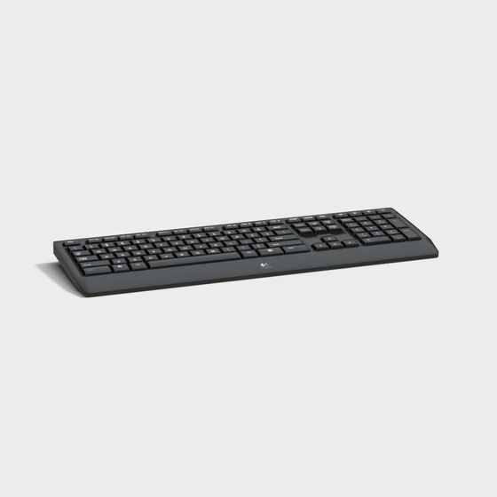 Stylish Black Keyboard 3D Model
