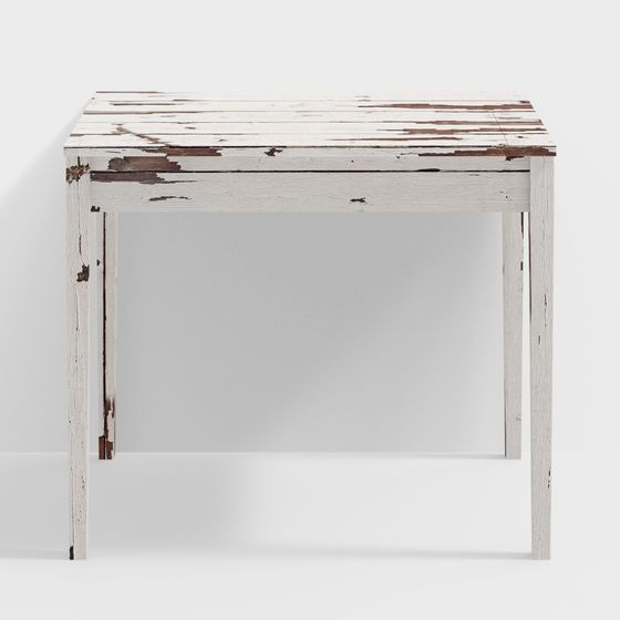 Weathered Wood Table 3D model for Creative Projects