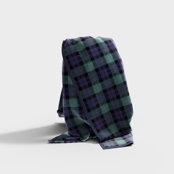 Tartan Blanket 3D model
