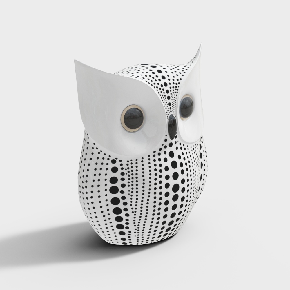 Unique Spotted Owl 3D Model