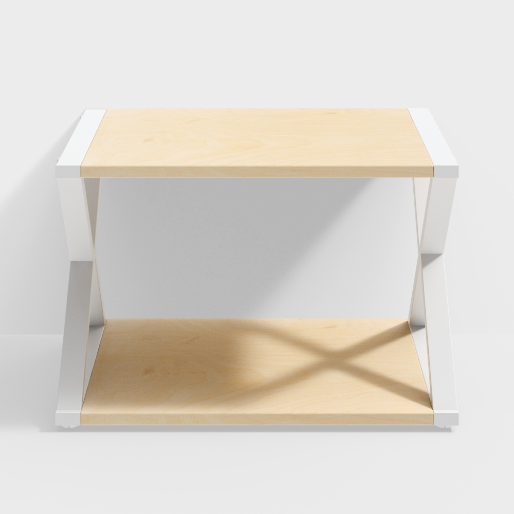 Kệ để máy in màu trắng