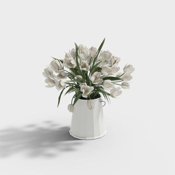 Elegant Spring Bloom 3D Model