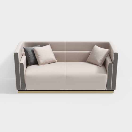 Sleek Minimalist Sofa 3D Model for Contemporary Spaces