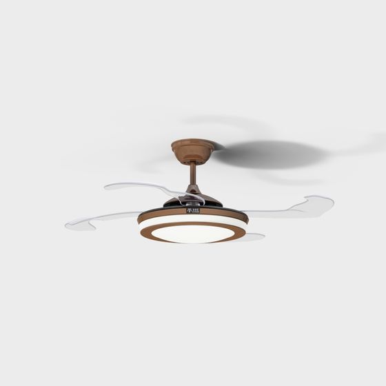 Elegant 3D Ceiling Fan Model for Modern Interiors