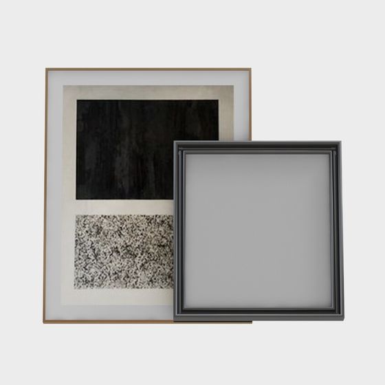 Unique Low-Poly Decorative Frame 3D model