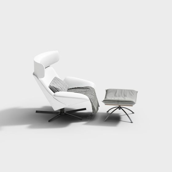 Urban Relax Chair & Ottoman 3D model