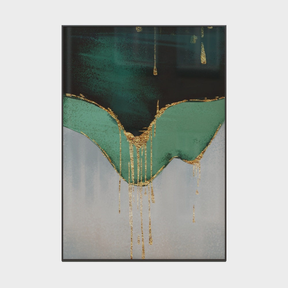 Courtesy full house with painting - green light luxury 1