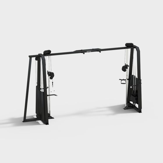Stylish 3D Fitness Equipment Model