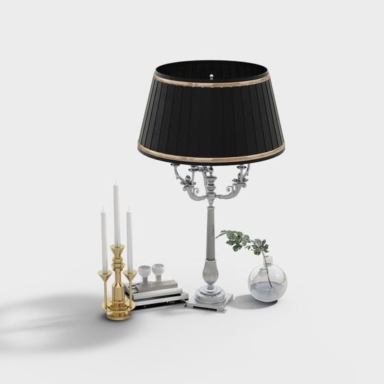 Elegant Table Lamp 3D model