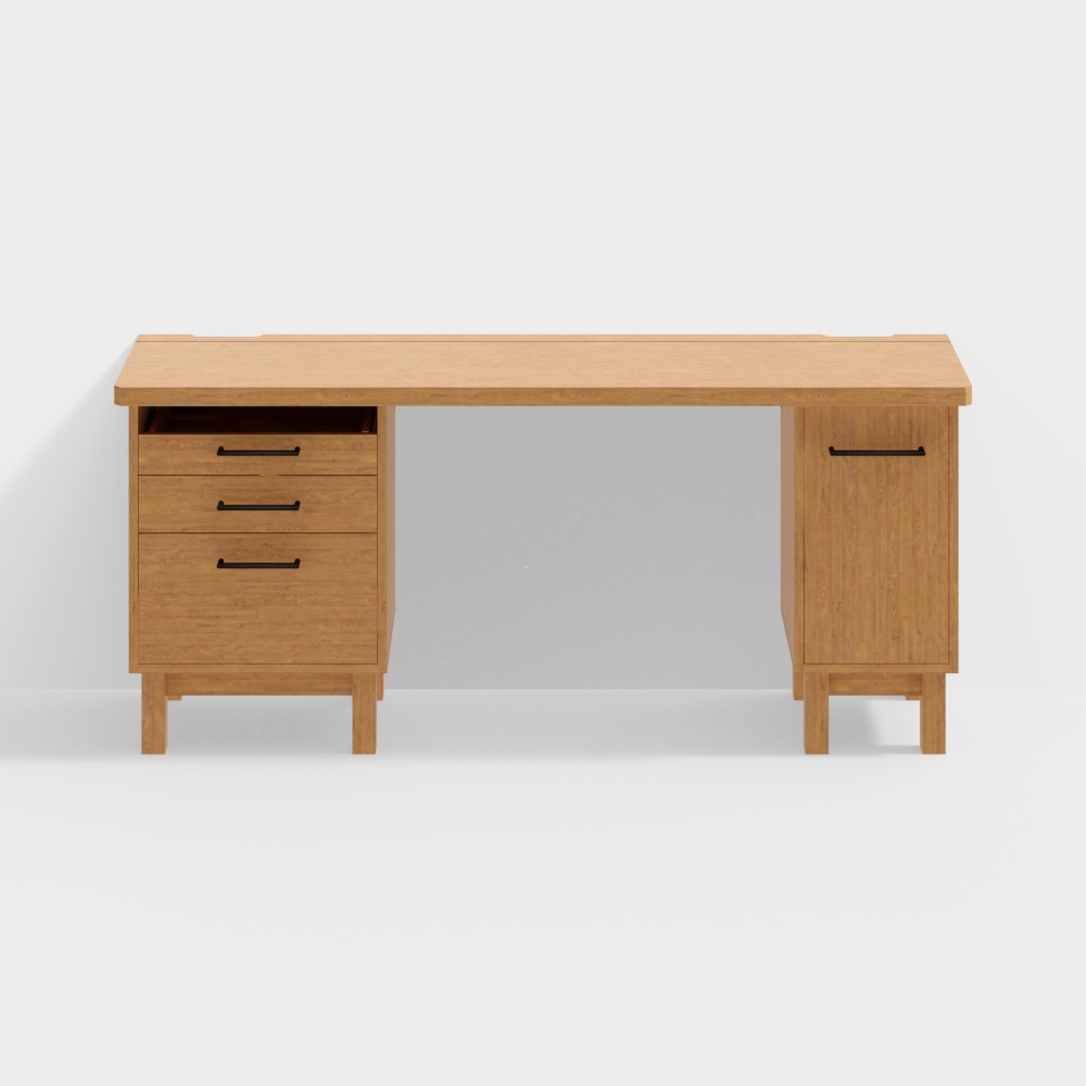 Garden Sideboard Lower Cabinet - 1.8M Cherry Wood Style