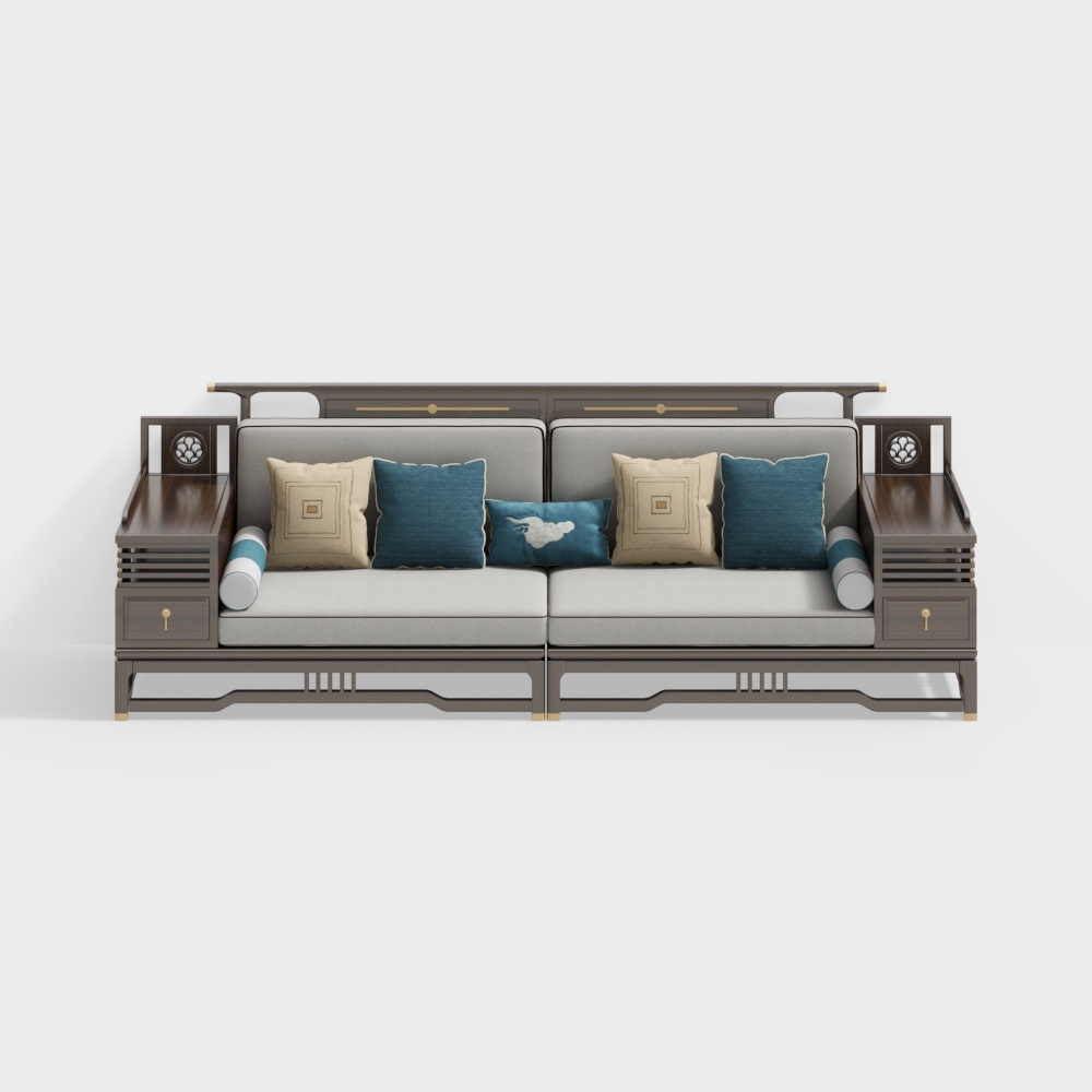 Royal Kai - Guofeng - G806 corner sofa (four seats) - M