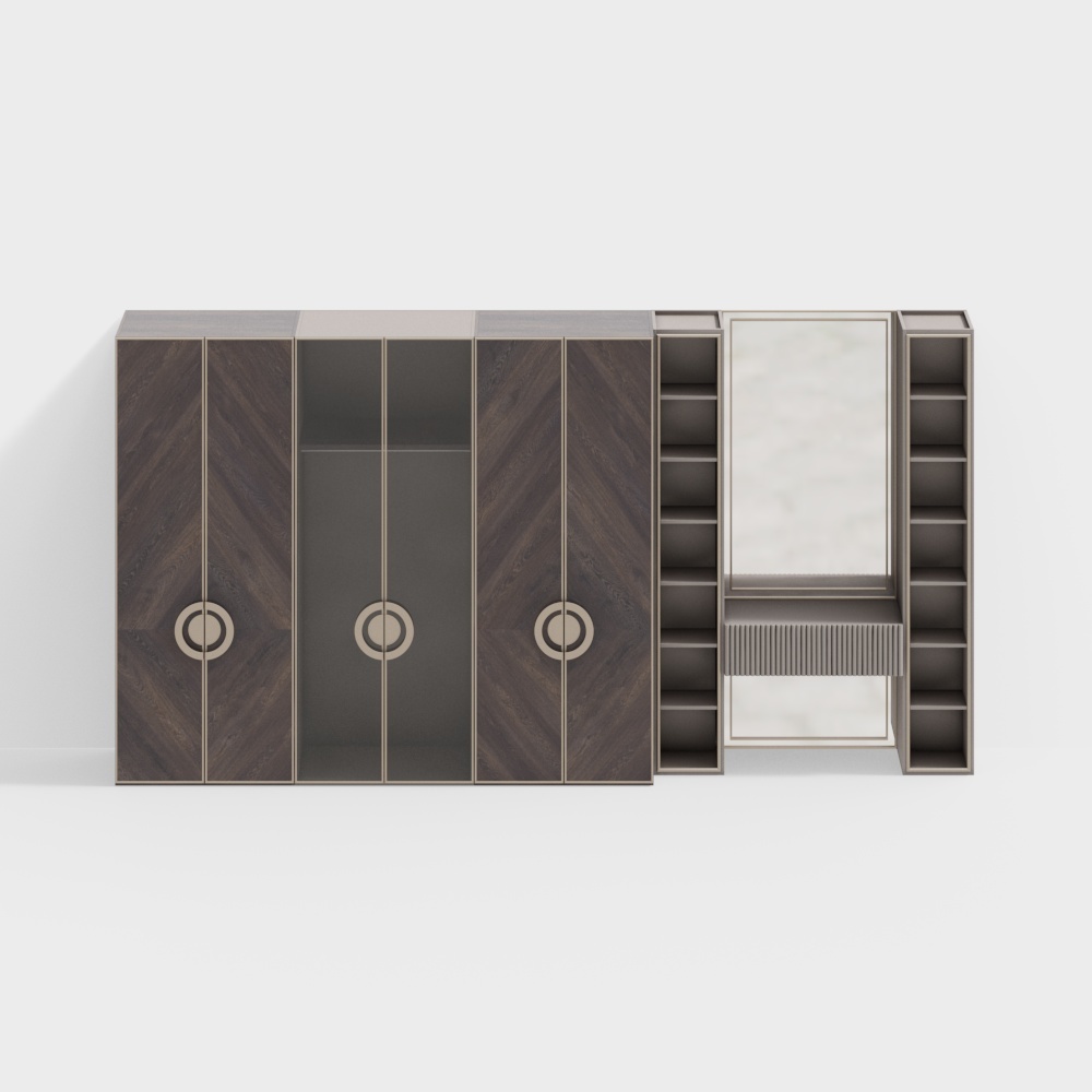 Urban Elegance Wardrobe 3D model